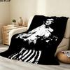 1PC Rocky Patterned Flannel Blanket Suitable For All Seasons For Home Decor Warmth And Comfort Gifts Holiday Present