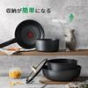 CAROTE Frying Pan 11 Compatible with IH and Gas Free of Harmful Substances Such As Professional Removable Titanium Smooth Pot Easy To Oven New Life 1