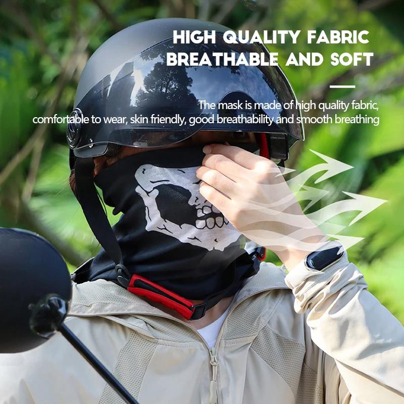 1PC Breathable Mask Skull Mask Seamless Balaclava Hat Headwear Scarf,Halloween Cycling Face Mask