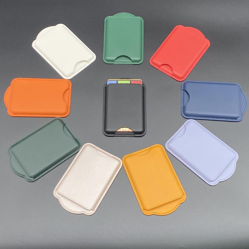 Starker Magnetischer Kartenhalter Für Magnetische Leder-Wallet-Hülle Für 16 15 Pro Max Für Galaxy S25 S24 Ultra Zubehör Kartenhalter