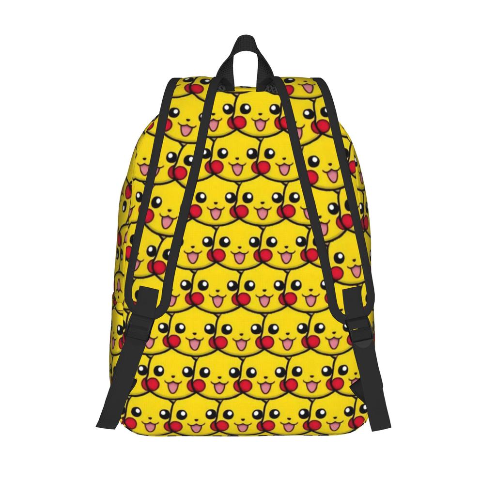 Pikachu Cute Cartoon Monster  Backpack for Men Women Cool High School Business Daypack Pokemoned  College Shoulder Bag Outdoor