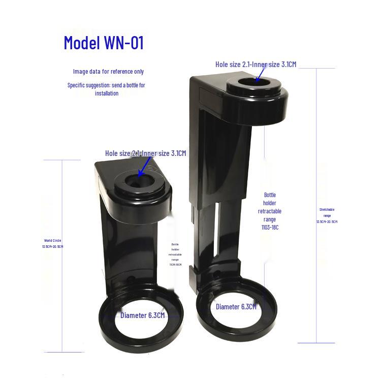 300ML No-Drill Dual Head Soap & Shampoo Dispenser