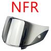 Visière de casque NFR pour KYT NXR NX protection UV écran solaire plaquée au chrome coupe-vent anti-poussière Accessoires pour casque de moto