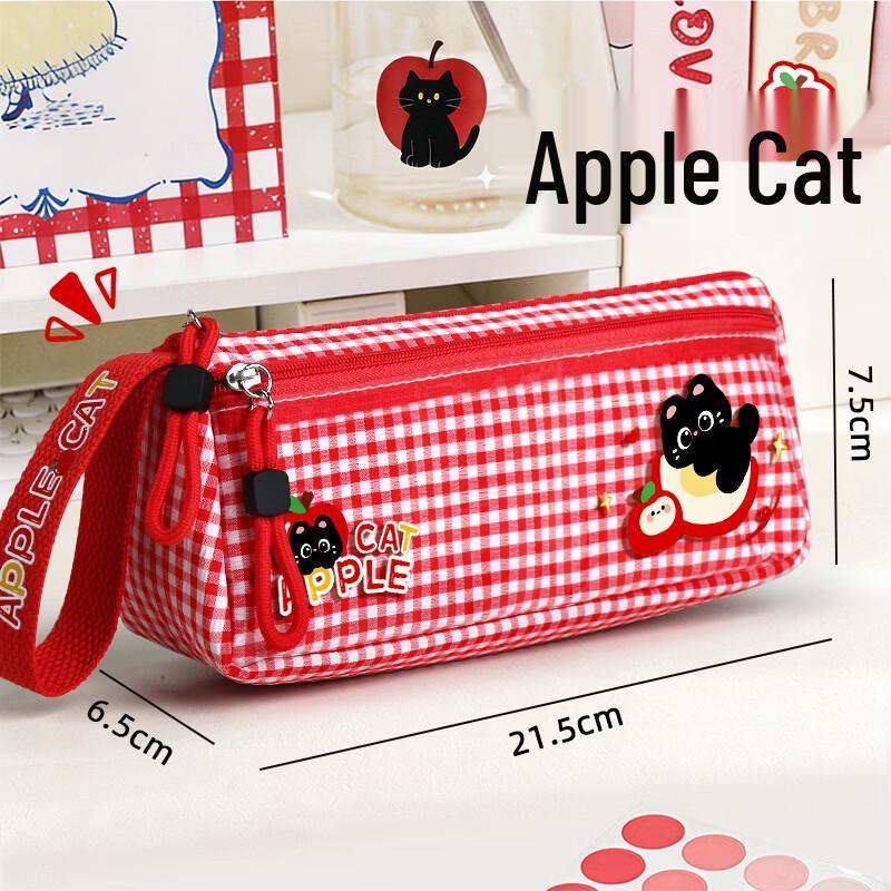 Girls Large Capacity Canvas Pencil Pouch