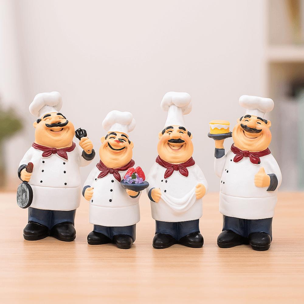 Handicraft Farmhouse Cake Shop Decor Model Chef Resin Figurines  Kids Birthday Gift