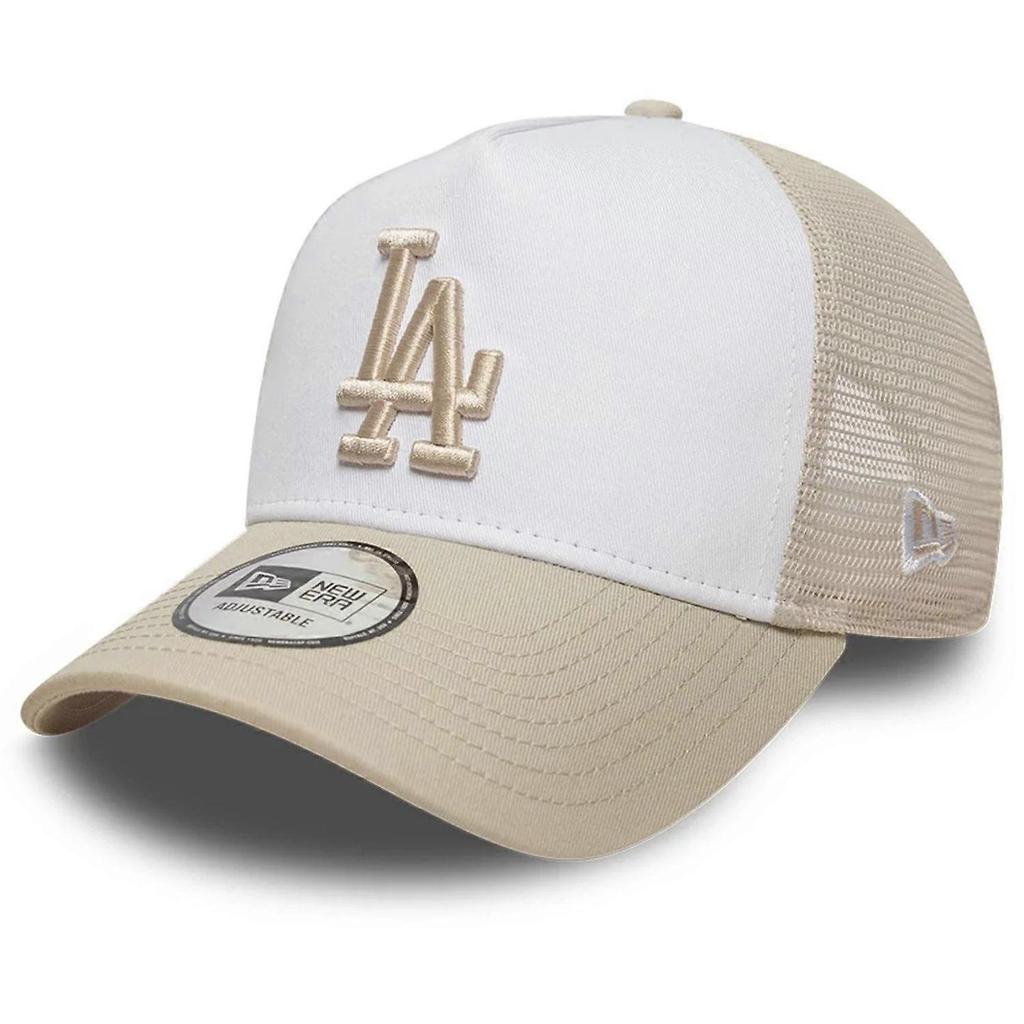 New Era A-Frame Mesh Trucker Cap - Los Angeles Dodgers Beige