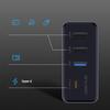 Multi Port Adapter for Electric Vehicle Glove Box Providing 4 in 1 Connectivity USB and Type C Ports Enhanced Experience