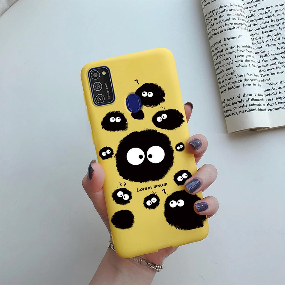 Cute Cartoon Case For Samsung Galaxy M51 M31 M21 M31S M21S M30S Case Candy Colorful Anime Painting TPU Silicone Cover Case Funda