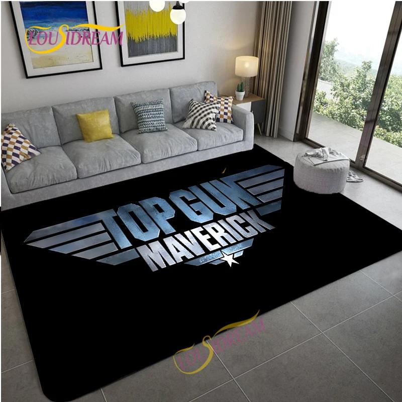 Top Gun Umělecký Vzor Loga Koberec Filmový Prvek Dekorační Koberce Moderní Domov Obývací Pokoj Podlahové Rohože Koberce do ložnice Koupelna