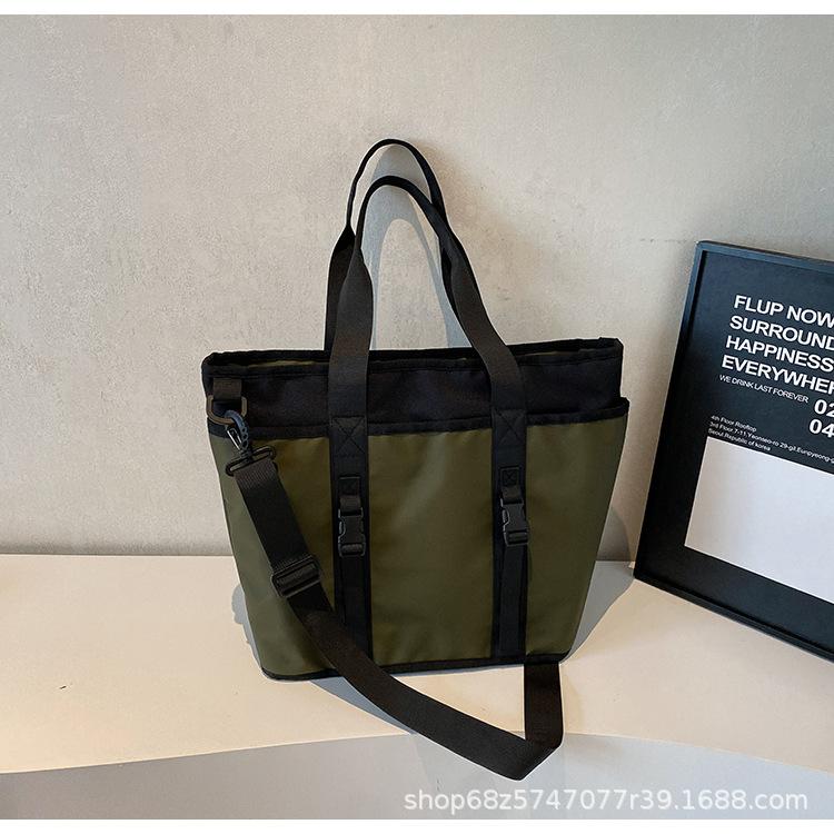 

2025 summer women s bag trendy brand armpit shoulder tote bag large capacity street shopping Oxford cloth crossbody bag зелёный