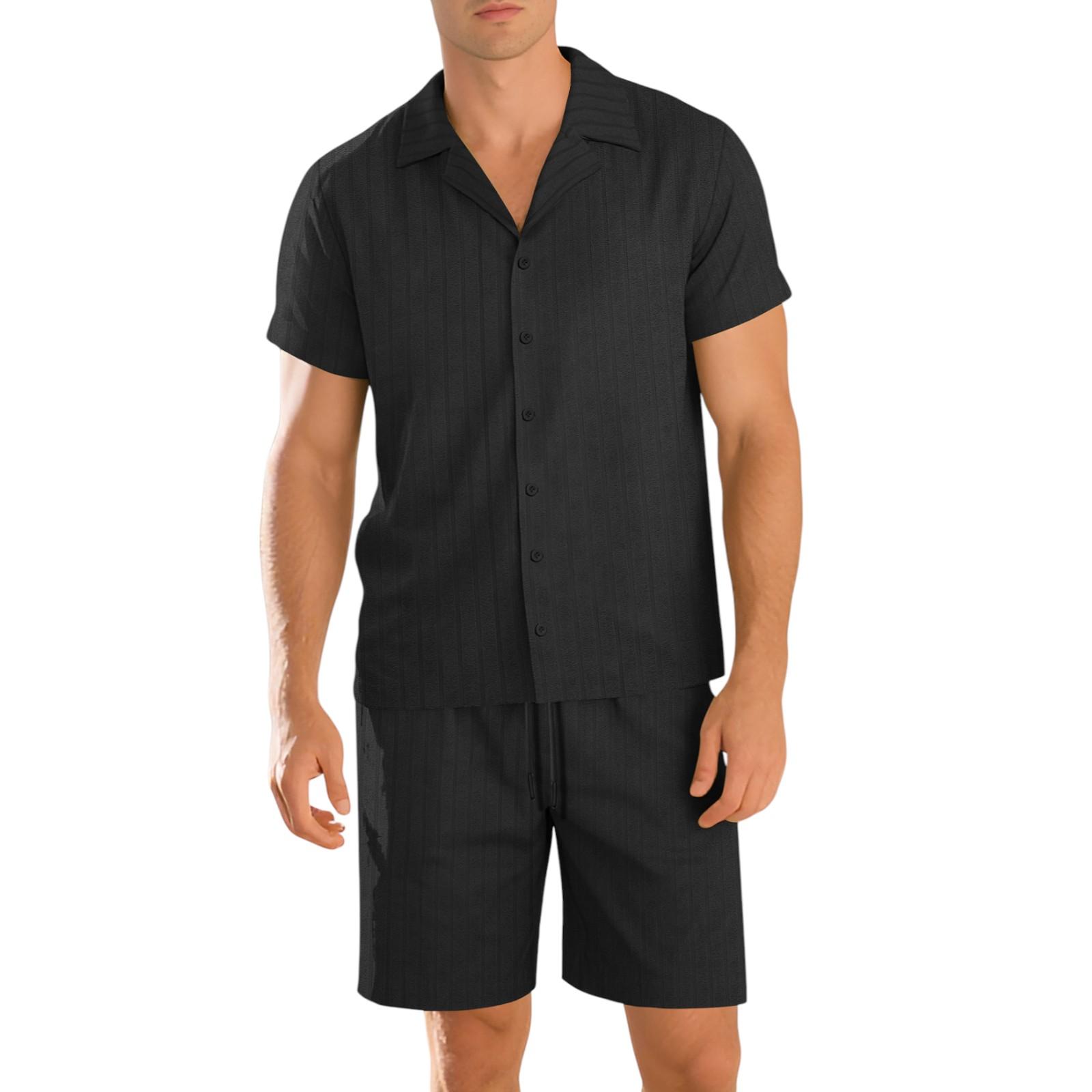 Мужской летний повседневный комплект: кардиган и шорты L