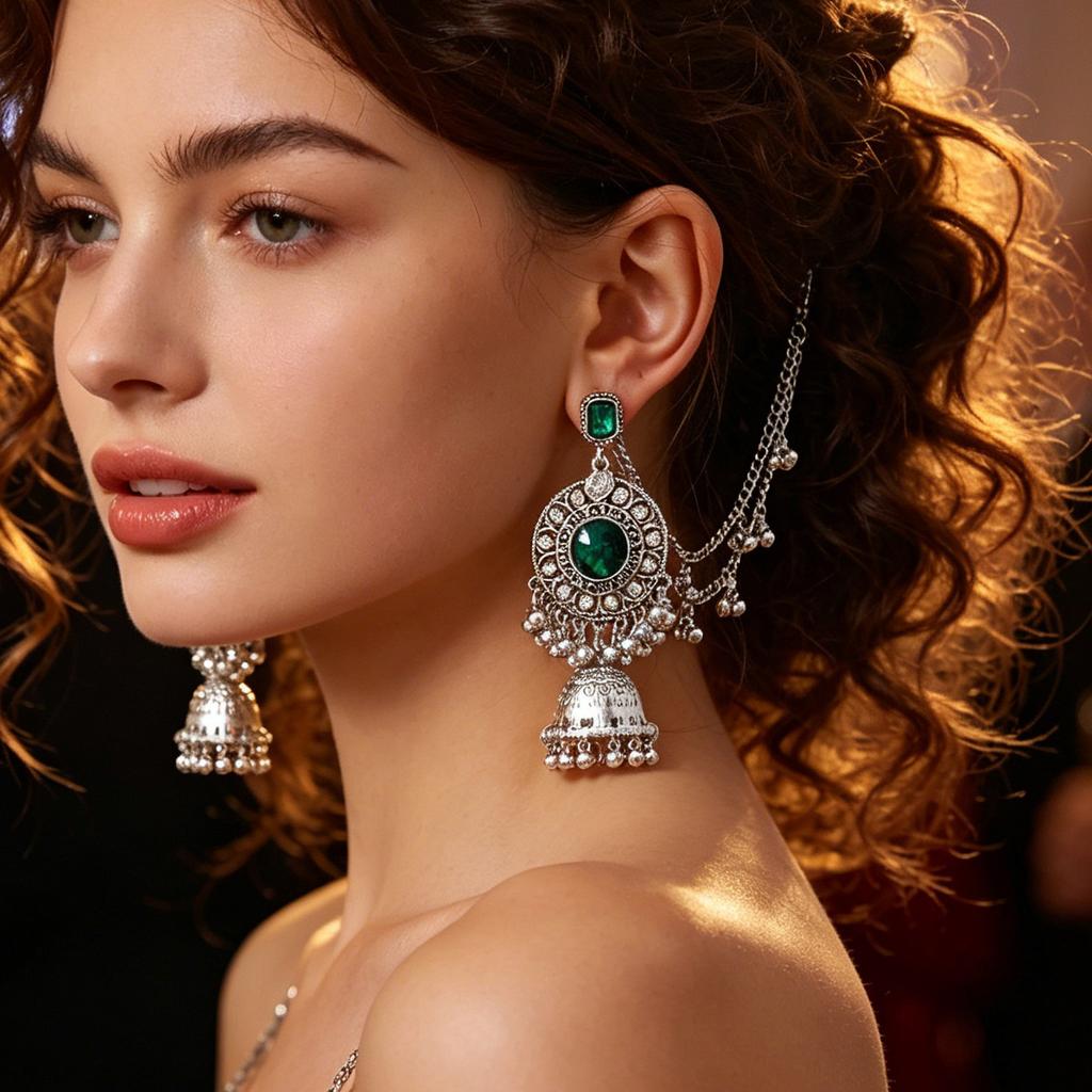 European and American Retro Ethnic Style Earrings, Long Fringed Ear Chains, Exotic Indian Style, Luxurious Temperament, Fringed Earrings for Women
