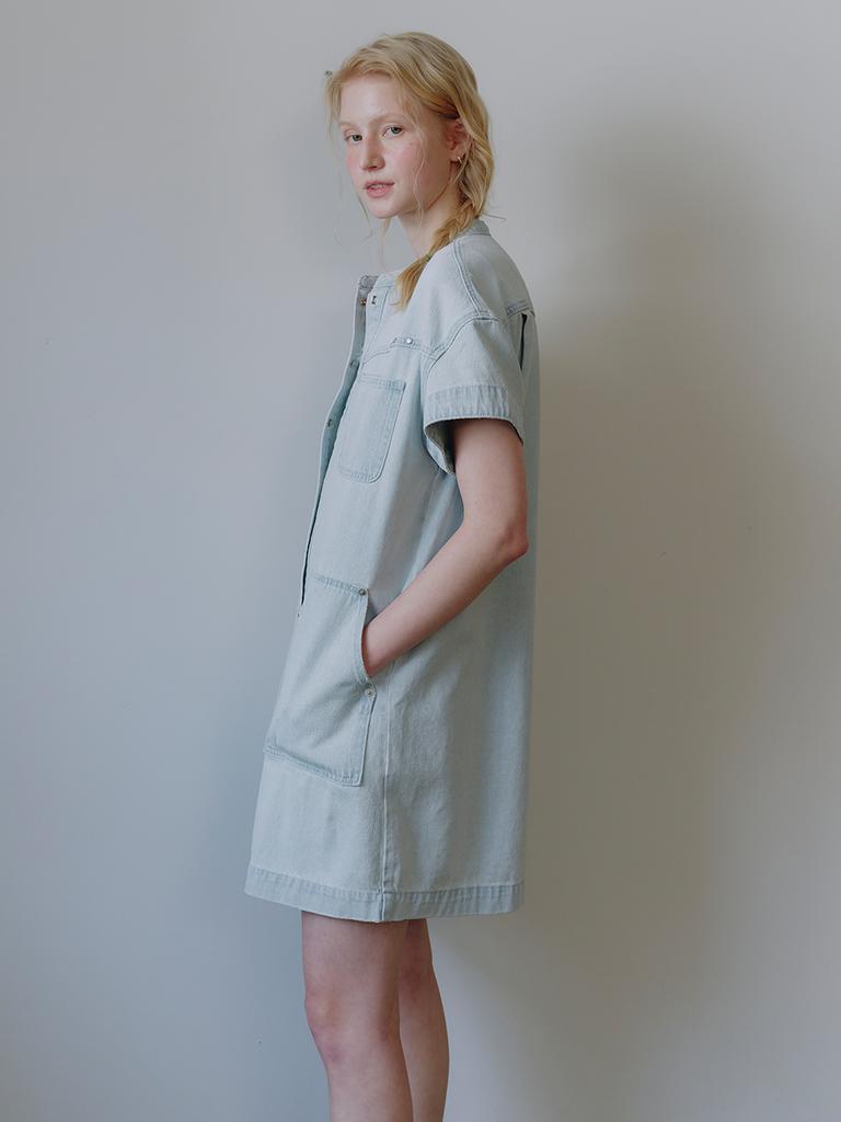 Mwimwieleu Fluid Denim Mini Dress Mu2634Op308M