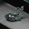 Wieloryb Delfin Morze Broszka Bon Broszka Cyrkonia Lato Brzoskwiniowy Elegancka Ceremonia Zwierzę Uczeń Prezent Urodziny Wydarzenie Damska Męska