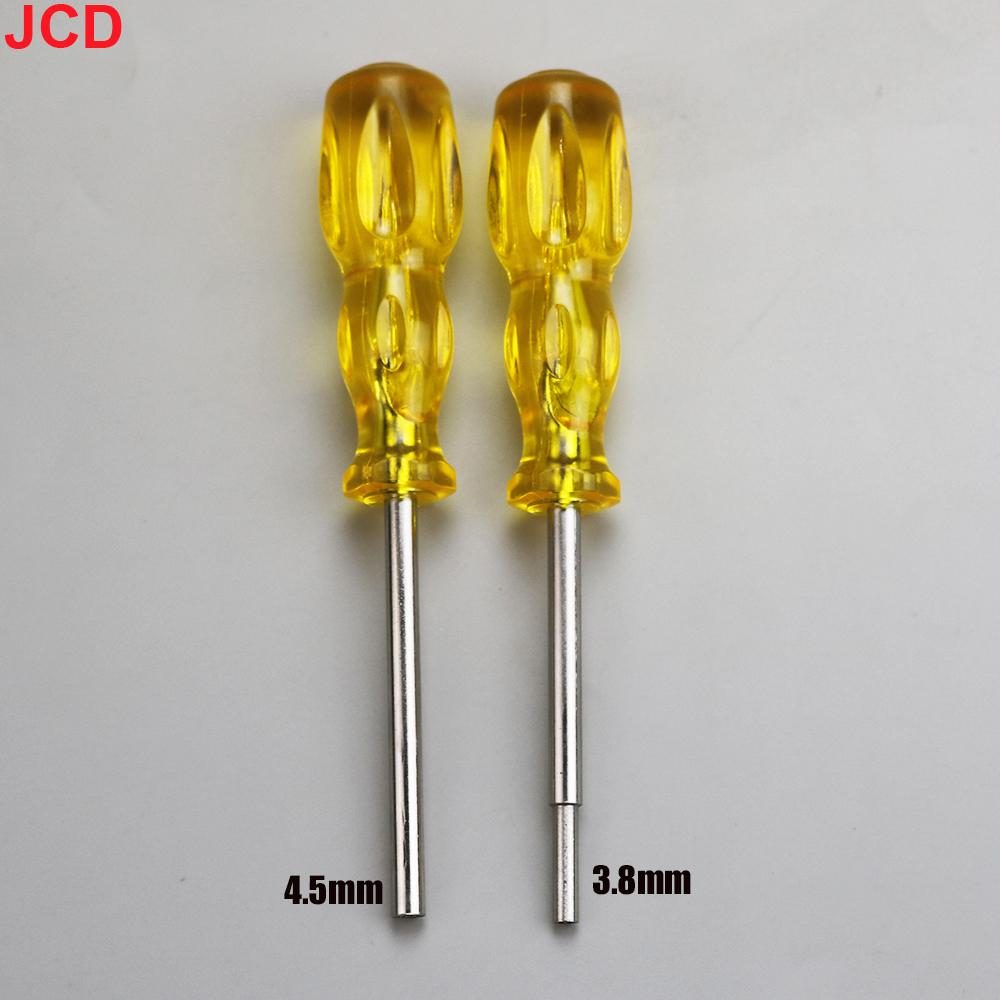 JCD 1 Stück 3,8 mm 4,5 mm Sicherheits-Schraubendreher Reparaturwerkzeug Gamebit Für N64 NES SNES NGC SEGA SFC MD GameBoy Color Spielwerkzeuge