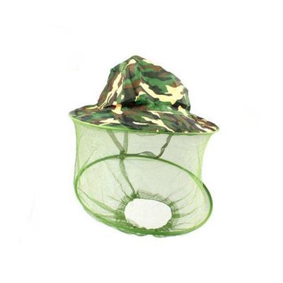 Chapeau de Apiculture Camouflage Anti-moustique Abeille Insecte Mouche Masque Facial avec Filet pour la Tête