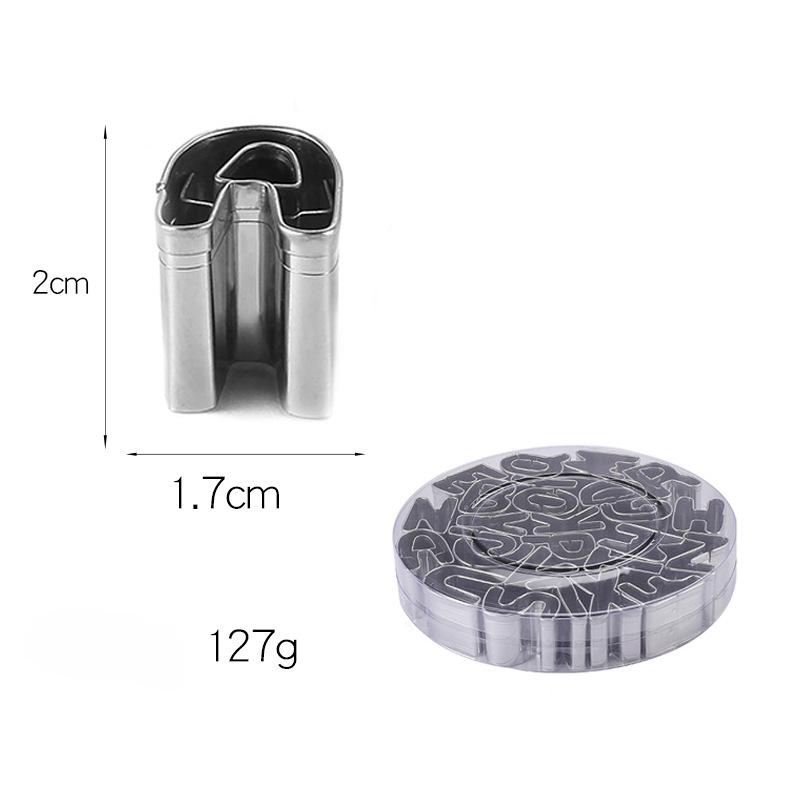 26 Letters Stainless Steel Hardware Cookie Cookie Mold Pineapple Baking Tools Vegetable Cutting Hand