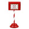 Entryway Christmas Mailbox Piece, Freestanding Metal Holiday Display for Porch Yard Shop Table, Window Area, Home Gathering, and Party Use