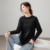 SOFSIL Women's Loose Solid Long Sleeve T-Shirt