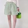 IHUASU Women's Fashion Casual Solid Color Print Pants & Capris Elegant