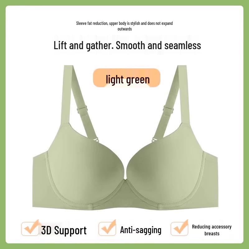 Übergröße Nahtloser Leichter Lift Bügel-BH - Vollschale, Seitliche Push-Funktion für kleineren Look