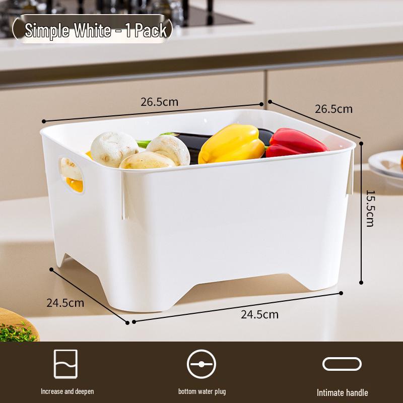 Multi-functional Kitchen Sink Draining and Washing Basket for Vegetables, Fruits, Rice, and More