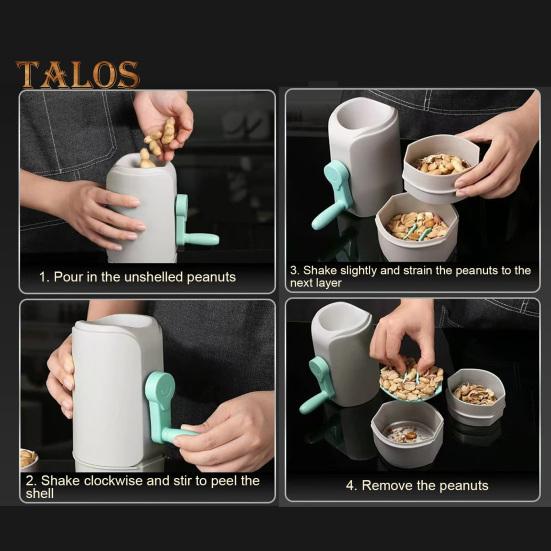 Automatic Peanut Sheller Double-Layer Filter Peanut Peeler Shell Shelled Pistachios Tools Kitchen Accessories Gadgets for Dried or Fried Peanut