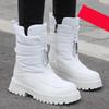 Fashion Snow Boots Women Shoes Plush Keep Warm Winter Boots Waterproof Outdoor Hiking Shoes Couple Ankle Boots
