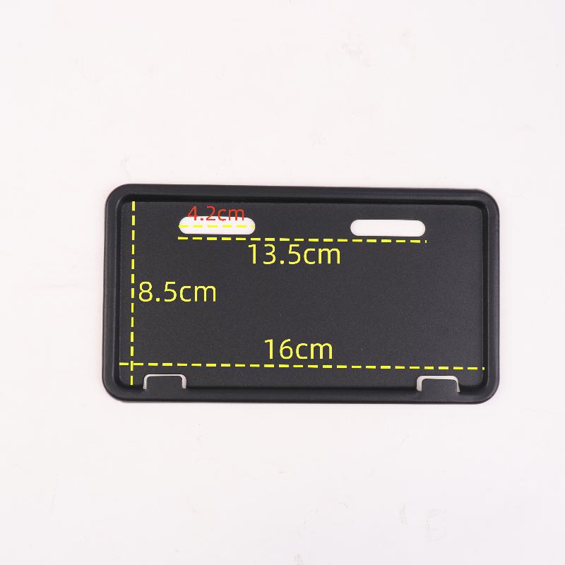 

Stainless Steel License Plate Holder with Anti-Theft Features for Motorcycles and Electric Bicycles.