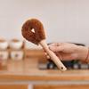 Kitchen Wooden Handle Long Cleaning Brush Dish Bottle Washing Tool Coconut Fiber Pan Pot Scrubber for Bathroom Toilet Top Sale