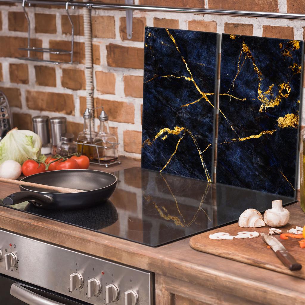 Glass Protective Stovetop Panel 2x30x52 Marble