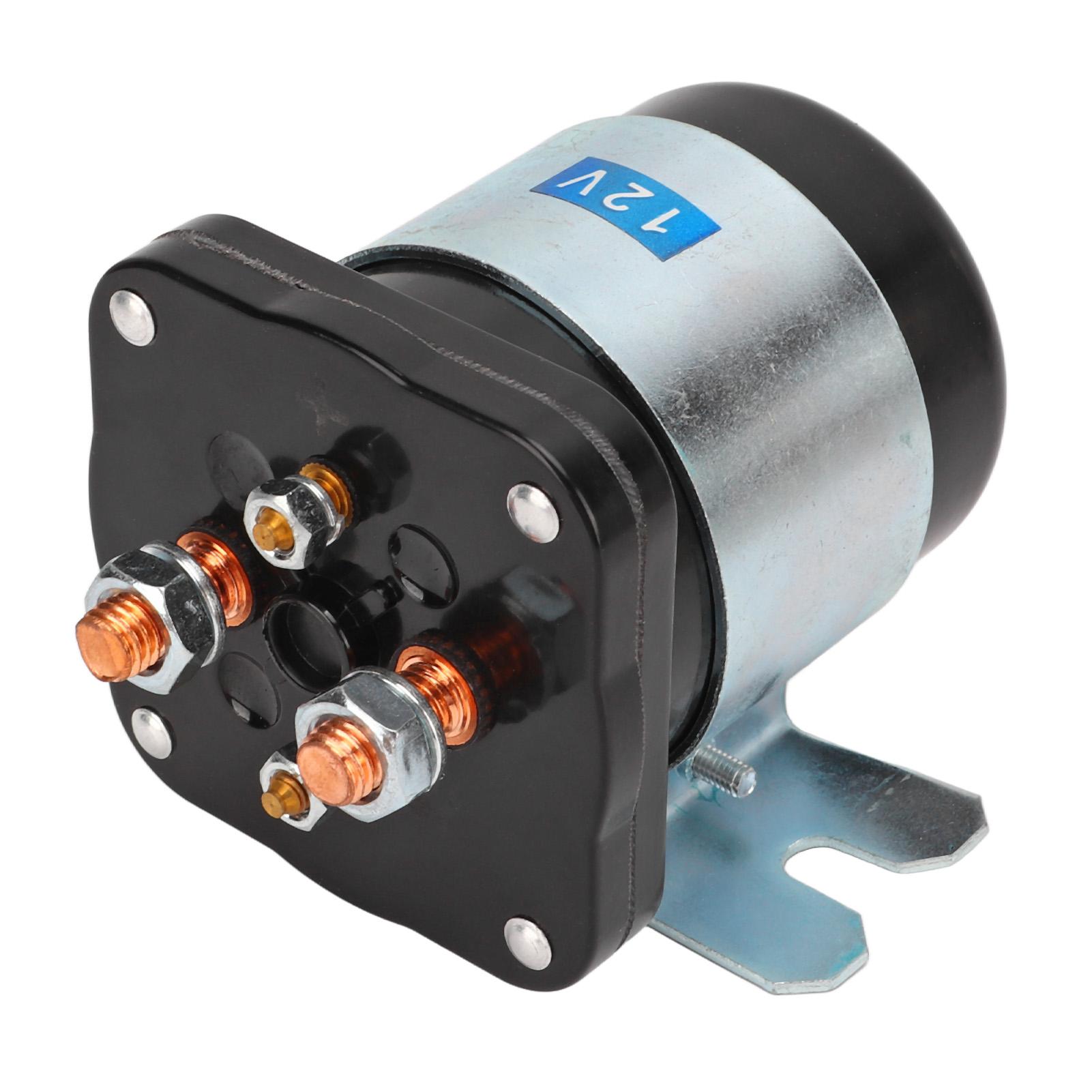 

Силовое реле соленоида 586-105111 12V 200 Ампер Контактор стартера Электромагнитный клапан Замена для WHITE RODGERS 586-902 чёрный