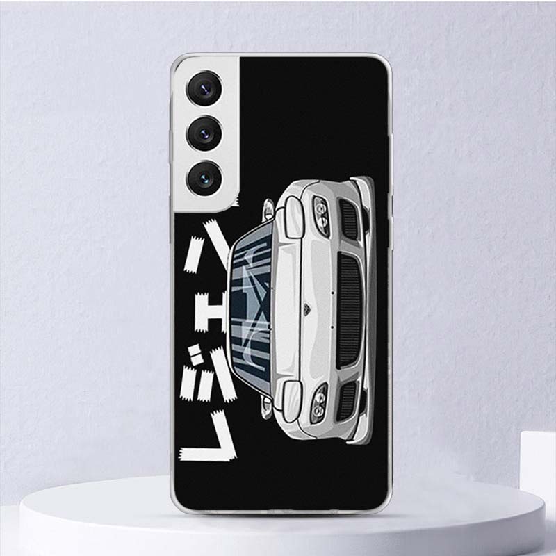 JDM Tokyo Drift Sportwagen Weiche Hülle Für Samsung Galaxy S22 S21 Ultra S20 FE S10 Plus Handyhülle S9 S8 + S10E S7 Edge S6 Funda