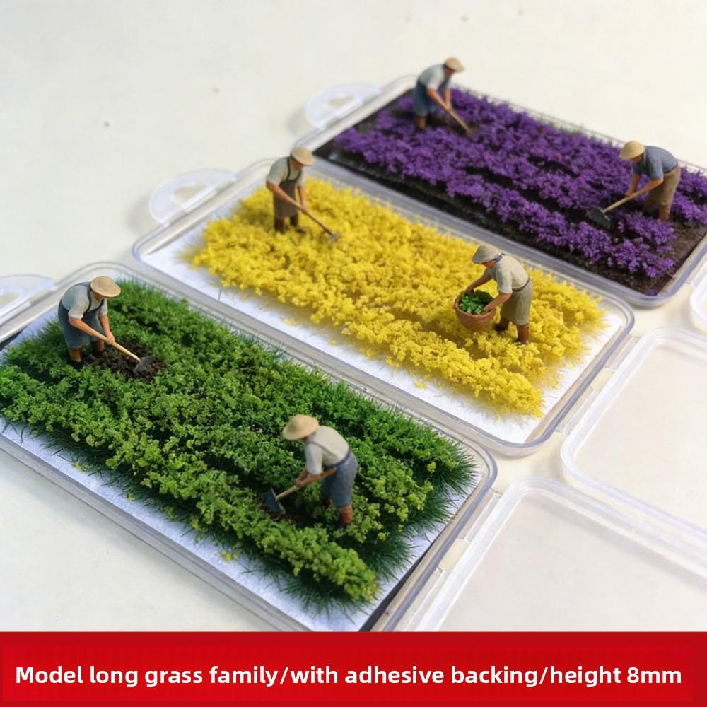 8mm 4 Stück Miniaturgrasbüschel Modellbahn Landschaftsmaterial Künstliche Feldfrüchte für Gartenlandschaft Diorama