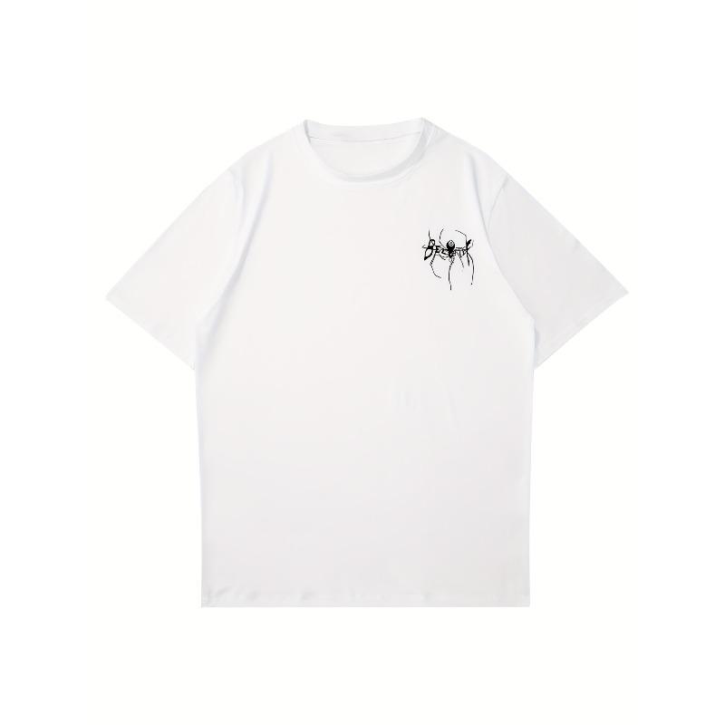 European sizes [Spider Print T-Shirt] Men's Spider Web & Spider Print T-Shirt - Breathable