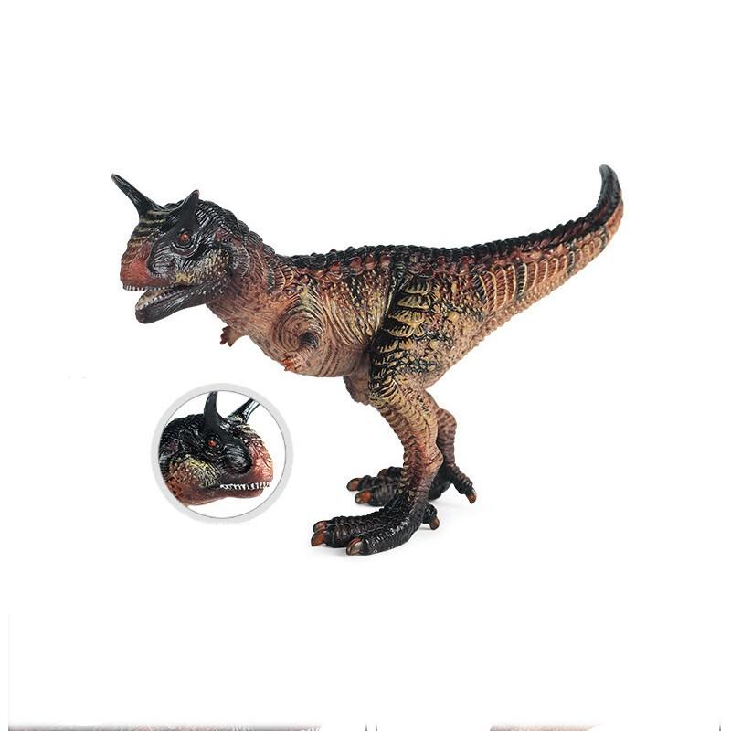 Realistic Carnotaurus with Movable Mouth Dinosaur Figures Model Toys for Kids