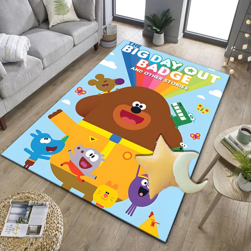 Cute Du-ggee Adventure Office Rug Chair Mat, Game Carpet, Suitable for Front Door, Bedroom, Living Room, Desk, Holiday Gift