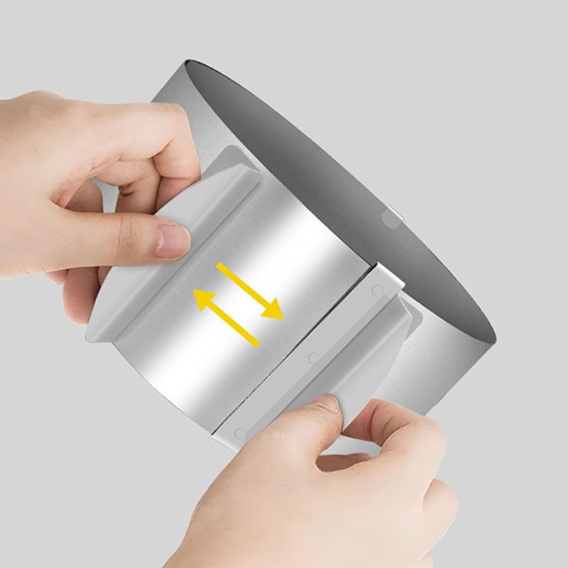 Inel rotund ajustabil din oțel inoxidabil pentru tort, retractabil, inel pentru mousse, ușor de îndepărtat, instrument inel pentru copt