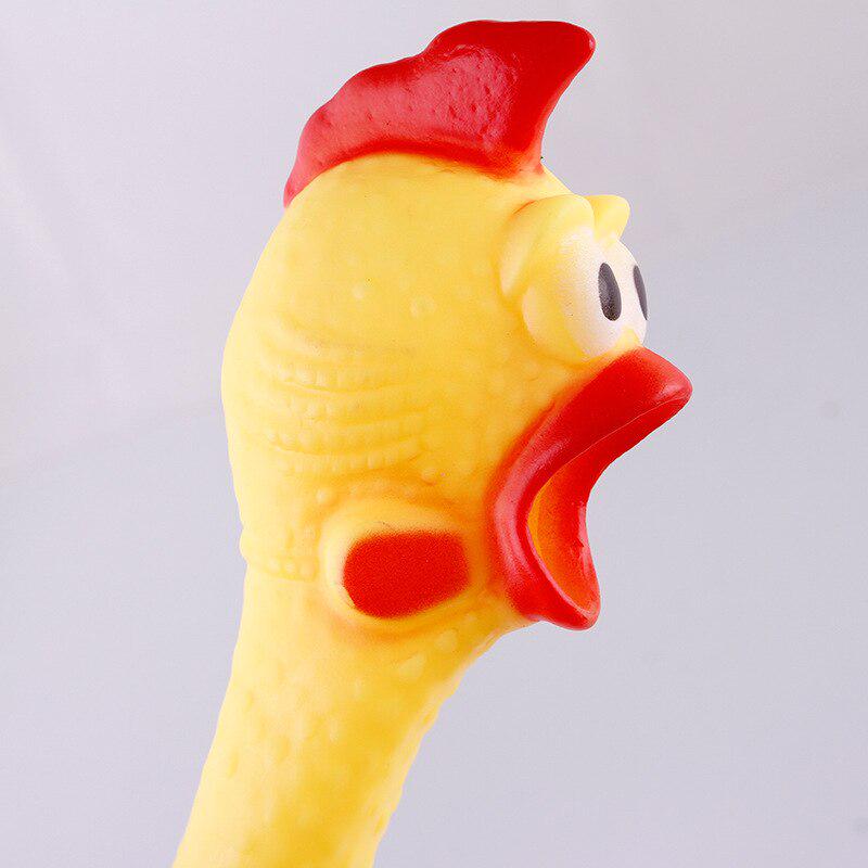 squeaky rubber chicken