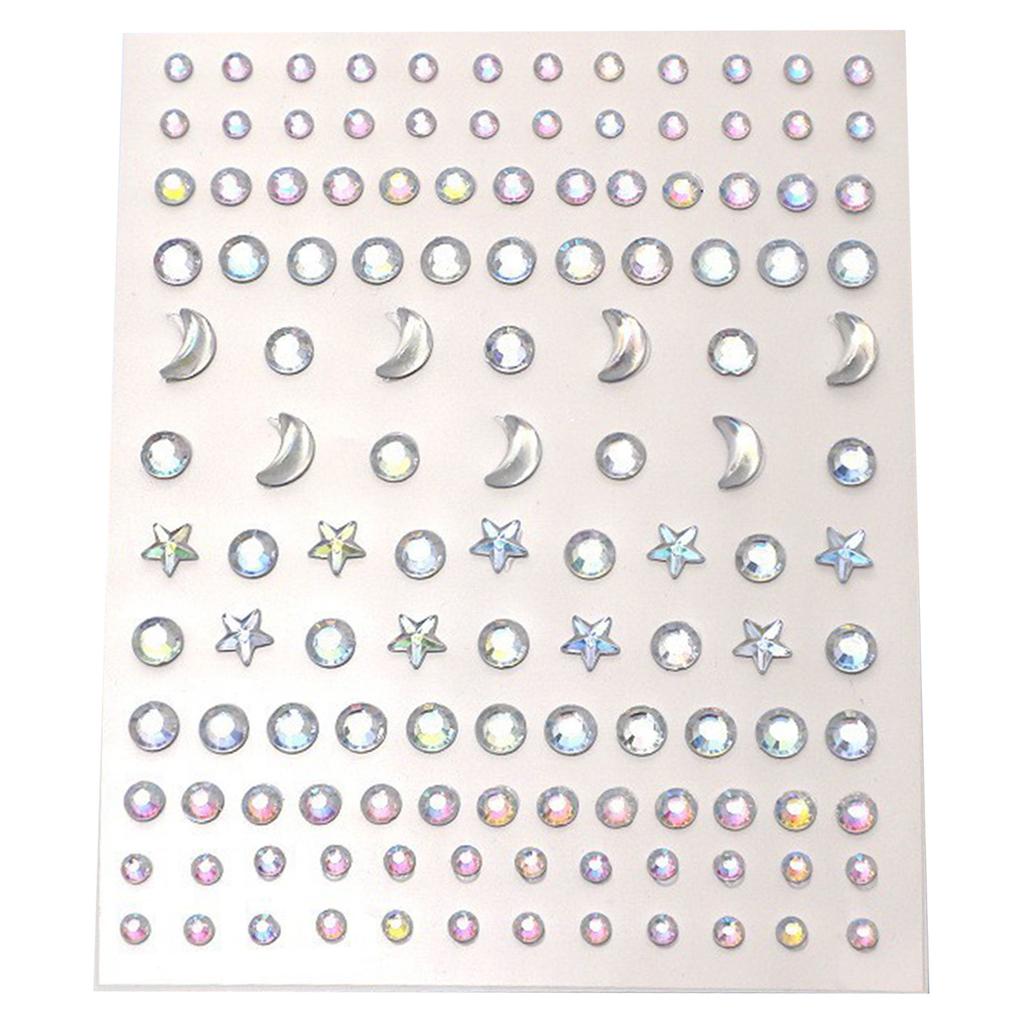 Błyszczące Kamienie na Twarz i Paznokcie Samoprzylepne Cyrkonie Kamienie Szlachetne Błyszczący Makijaż Body Art Ozdoby do Paznokci