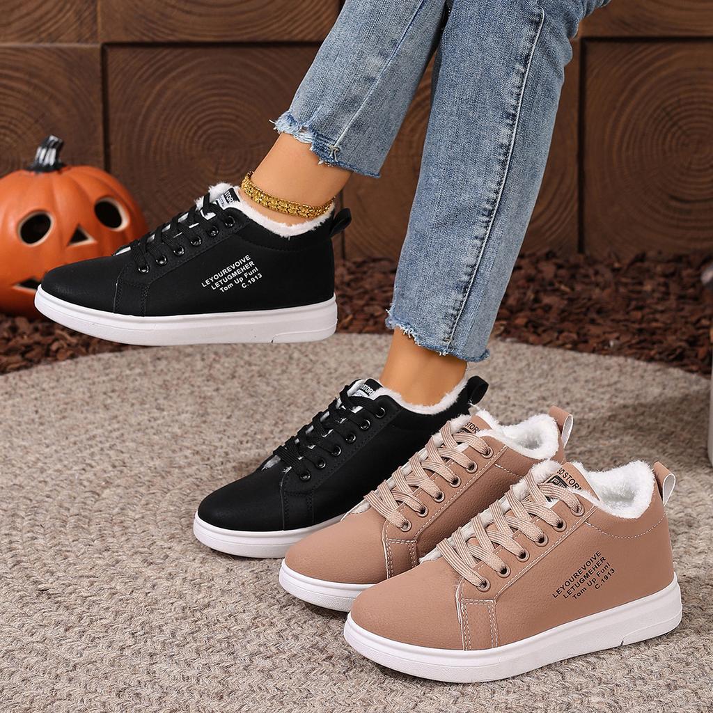 Fashion New Snow Boots Winter Women Shoes Warm Lady Casual Shoes Round Toe Lace Up Fashion Sneakers Platform Snow Boots