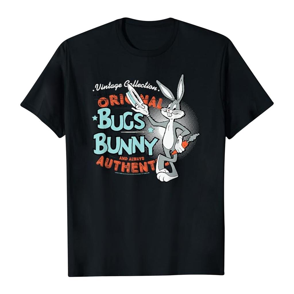 Looney Tunes Herren Bugs Bunny Vintage Baumwoll-T-Shirt