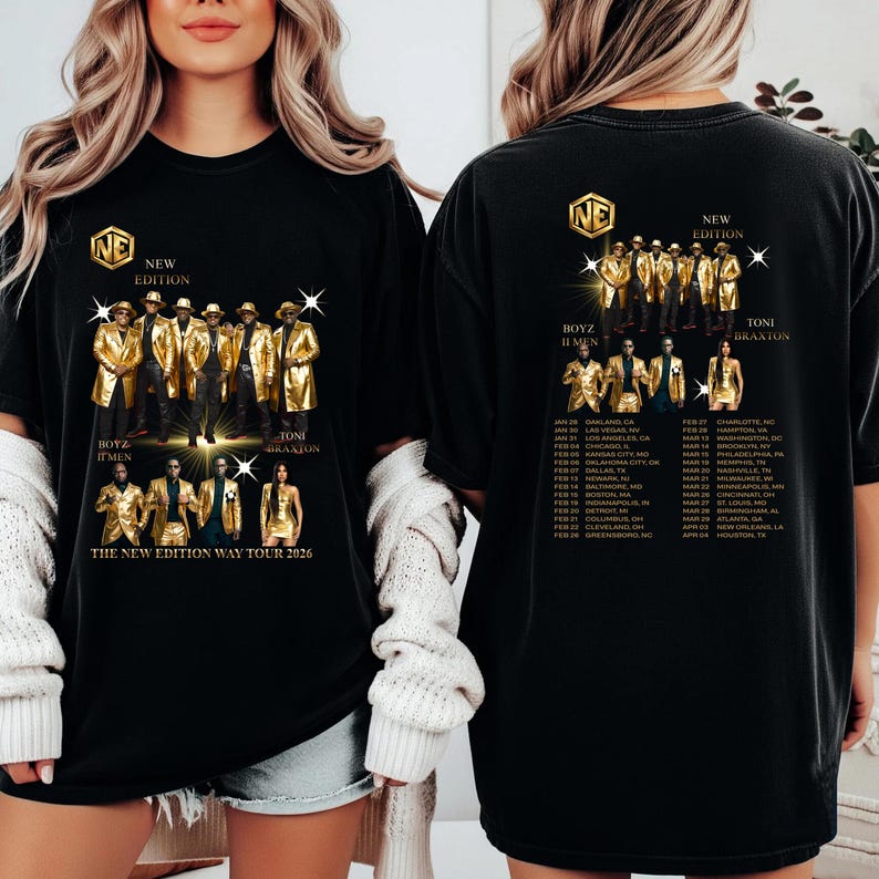 

Летняя Модная Трендовая Футболка Мужская Женская Винтажный Топ Новое Издание Way Tour 2026 Концертная Футболка, Ретро R&B Хип-Хоп Футболка 4XL