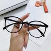 Ultralight Mustard Tea Retro Round Frame Anti-Blue Light Glasses for Women & Men’s Myopia, Small Frame