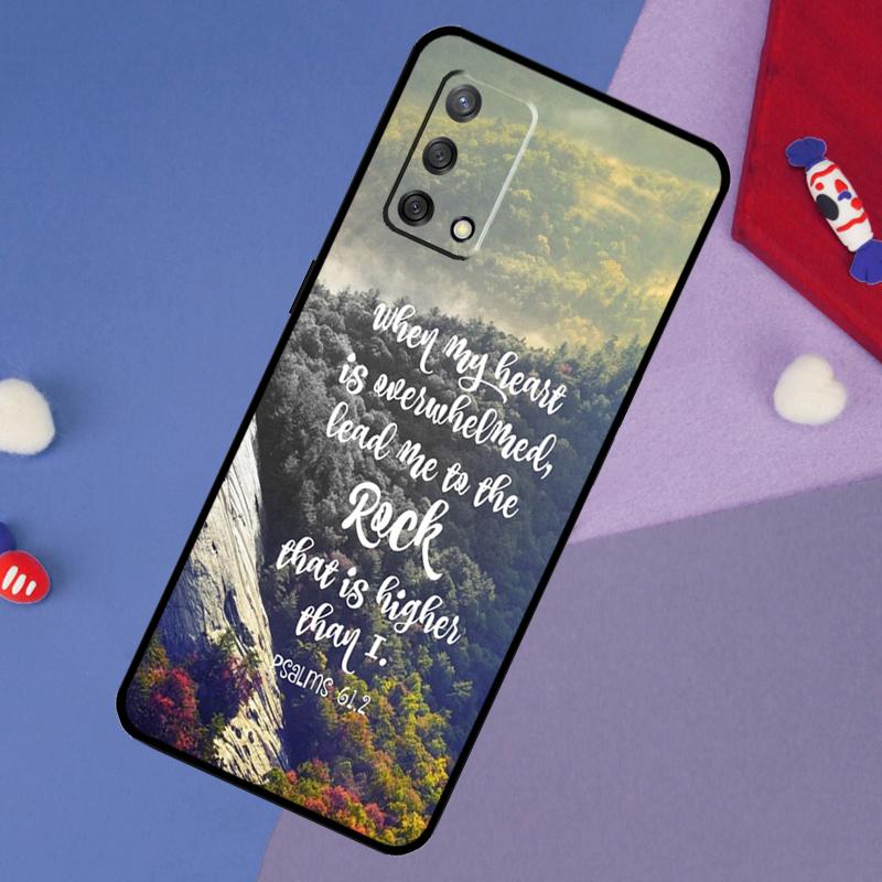 Christian Psalms Case For Oppo A6 Pro A5 A18 A38 A58 A78 A98 A54 A74 A94 A17 A57 A80 A60 A40 A96 A76 A16 A15