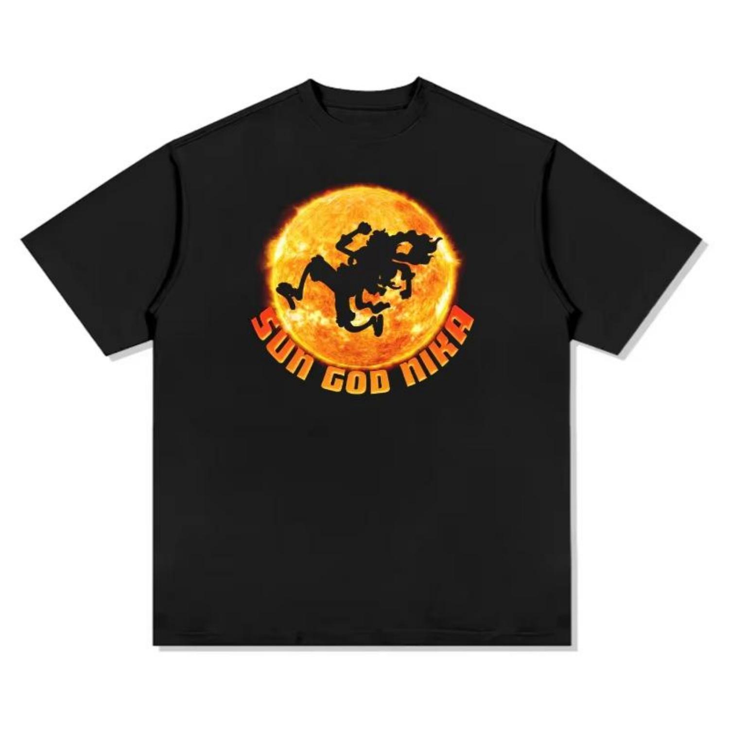 

One Piece Japanese Anime Cotton Tshirt Summer Men and Women Anime Lovers Retro Comfortable Fashion Street Style Tshirt S чёрный