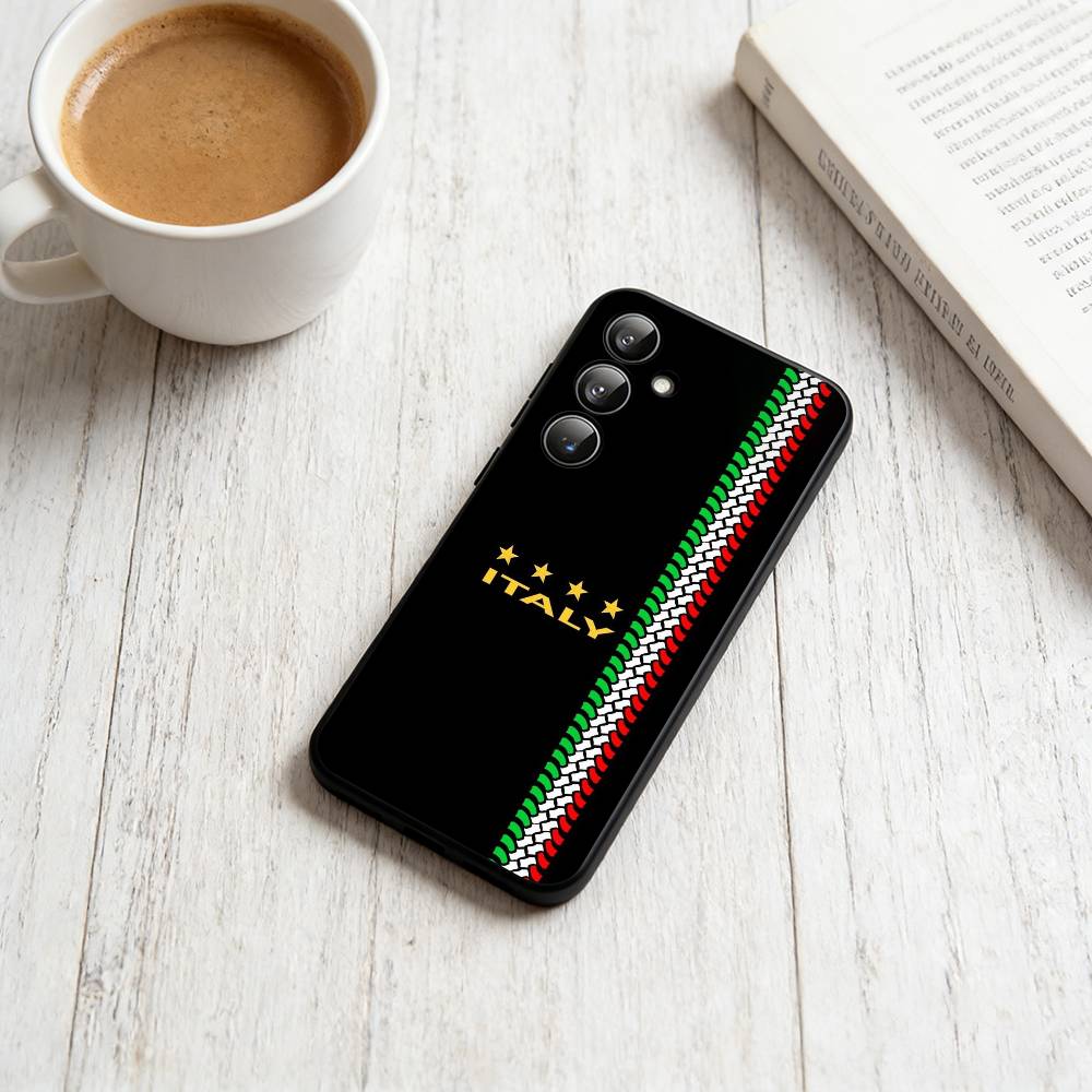 

Чехол для телефона с изображением итальянского национального флага для Samsung Galaxy A73, A72, A71, A70, A53, A52, A51, Мягкий силиконовый черный чехол Samsung a22 4g