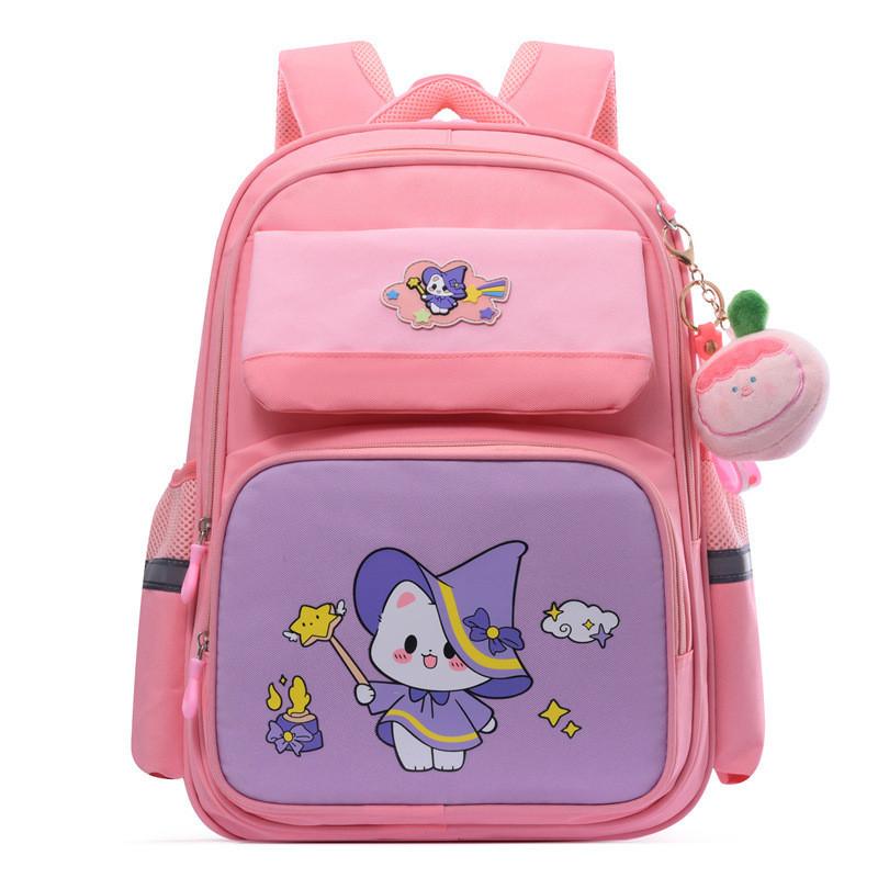 Fun Cartoon Design School Backpack For Kids Oxford Fabric Lightweight