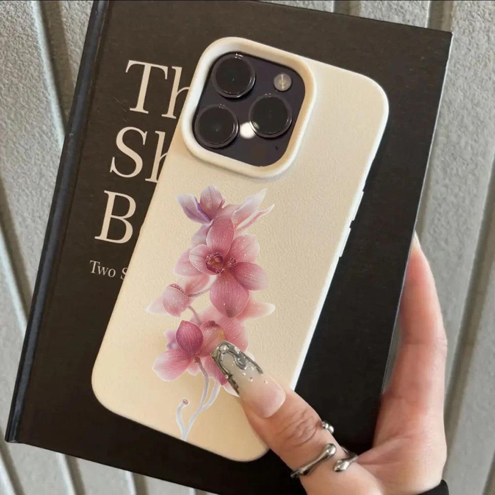

Роскошный Чехол для Телефона с Узором из Кожи Личи Gorgeous Luxury Flowers Для Redmi Note 14 13 12 11 10 9 8 Pro Plus 4G 5G Ударопрочный Чехол Note 14 4G
