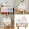 Luxurys Sheer Lace Tablecloth Stains Resistant Table Runner Easy cleaning Surfaces Perfect For Coffee Tables Bedside Cabinets